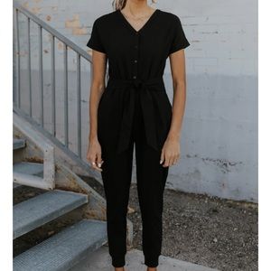 Black jumpsuit XL